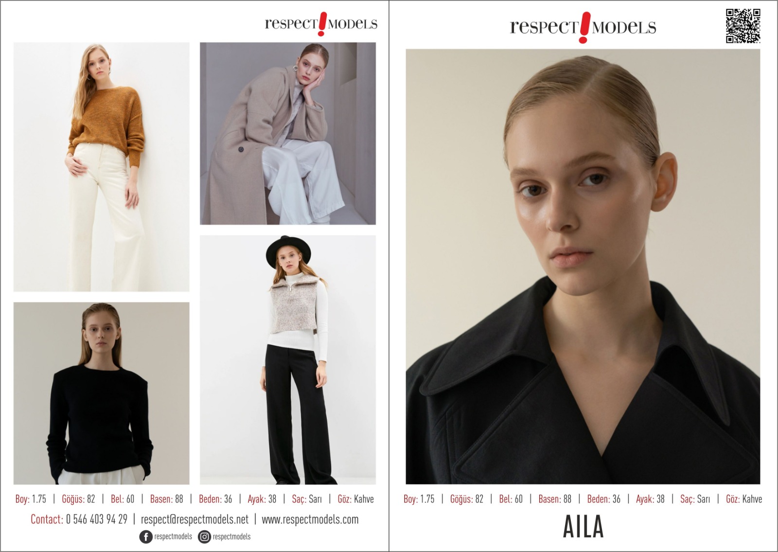 Aila Kashubina, represented by Respect Models · Portfolio · AILA2